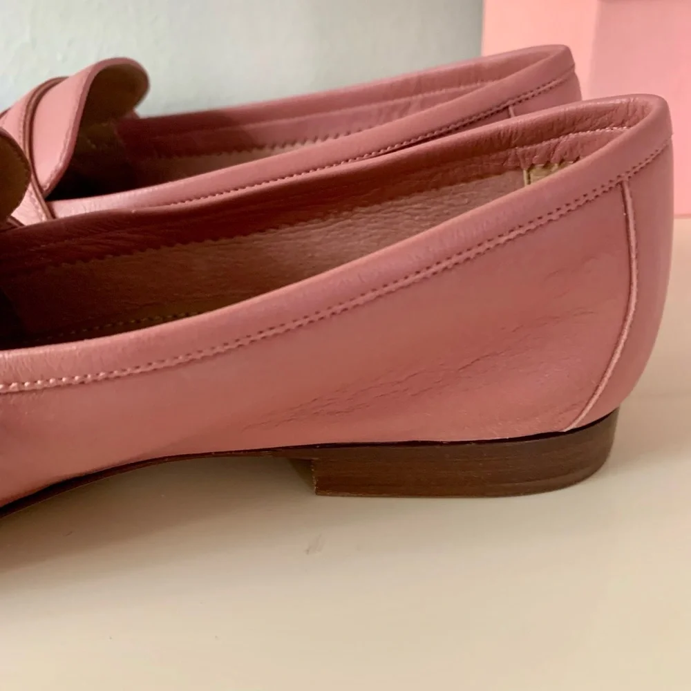 Mansur Gavriel Blush  Lamb Classic Loafers, size 38/US 7.5 - Picture 3 of 9
